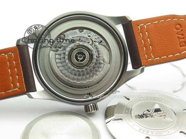 MIROTIME 0409 Mark XVIII Le Petit Prince IW327004 SS Mk Maker Best Edition Blue Dial On Brown Leather Strap A TimelessDesign 7296